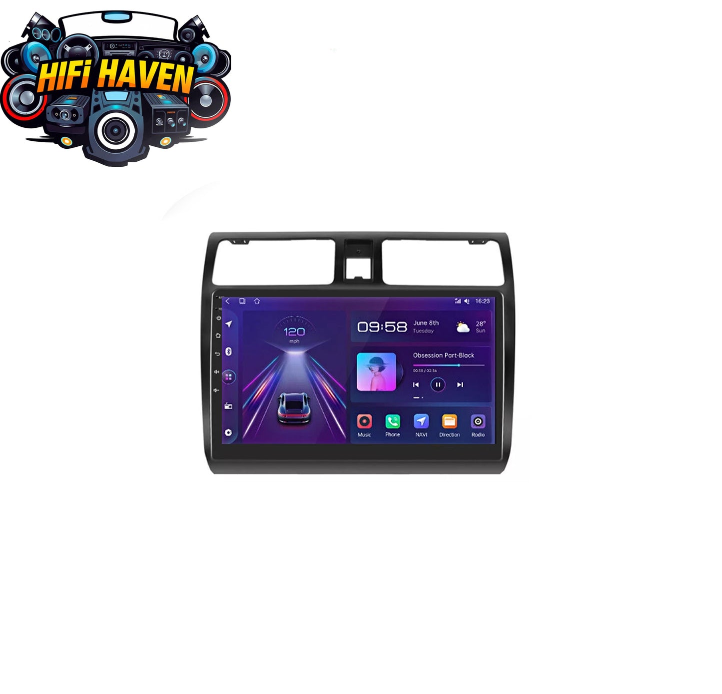 Suzuki Swift 2005-2011 10.1" CarPlay Android Auto Kit
